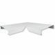 ANGLE COUVERTINE ALUMINIUM BLANC RAL 9010 1MM - 45 X 45 CM