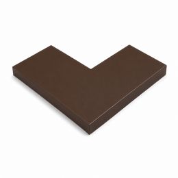 Angle couvertine acier galva laqué 0,5 mm Marron RAL 8017 à 90°