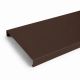 Couvertine acier galva laqué 0,5 mm Marron RAL 8017 - 2 mètres
