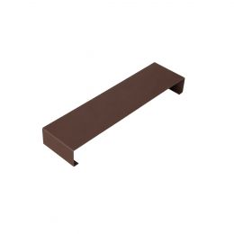 Eclisse couvertine acier galva laqué 0,5 mm Marron RAL 8017