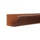 GOUTTIERE ALUMINIUM MARRON RAL 8017 4 METRES G300