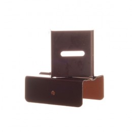 FIXATION DE DESCENTE ALUMINIUM MARRON RAL 8017