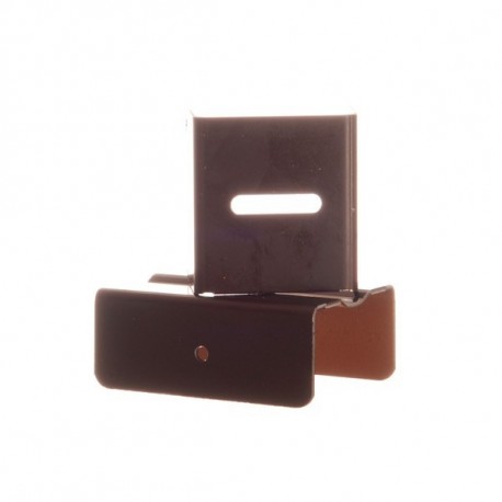 FIXATION DE DESCENTE ALUMINIUM MARRON RAL 8017