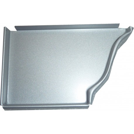 FOND GAUCHE GOUTTIERE ALUMINIUM GRIS METAL G300