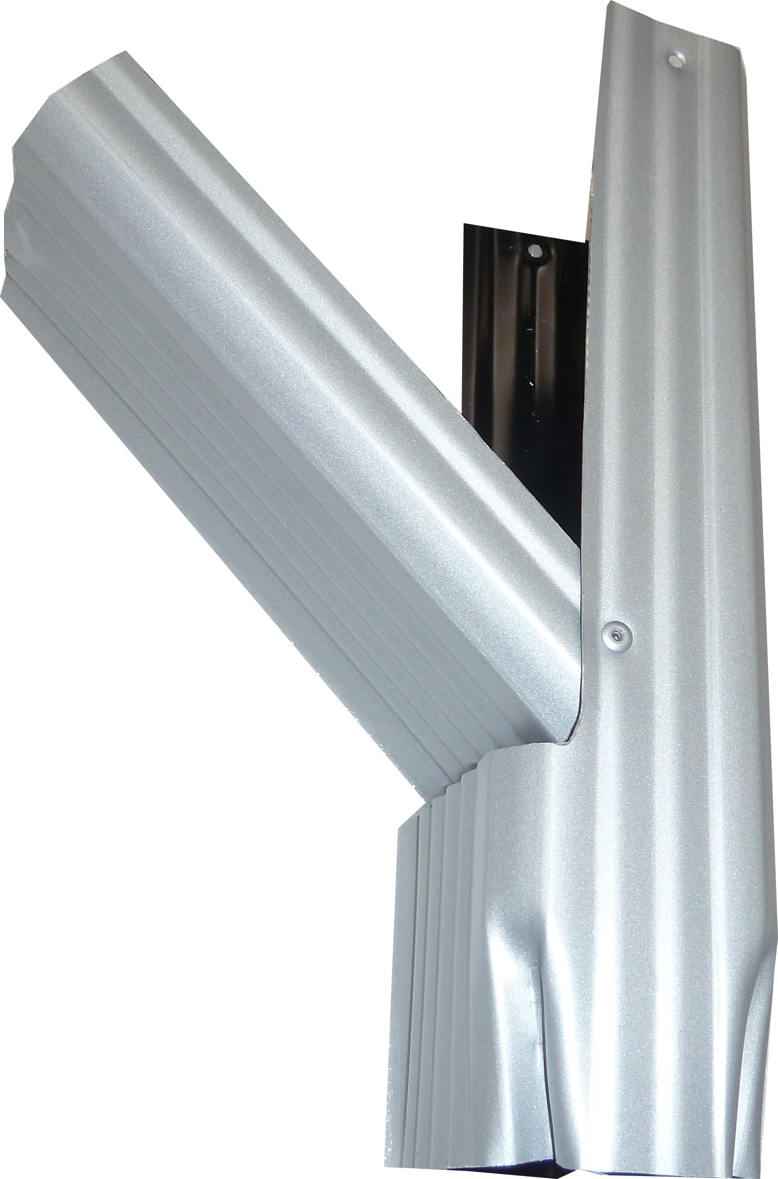 Collecteur D eau De Pluie Pour Gouttière Carrée Ou Rectangulaire Récupérateur d'eau Aluminium Gris Métal | GOUTTIERE ONLINE