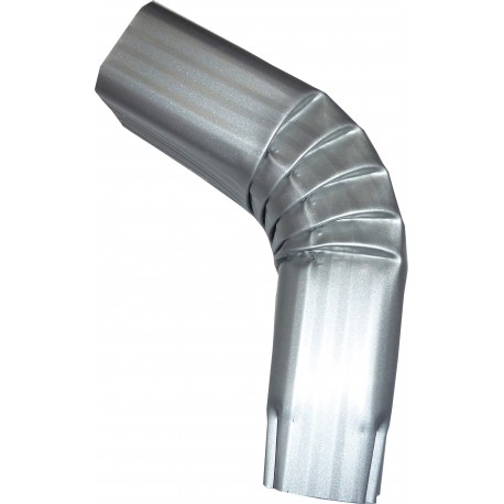 COUDE FRONTAL 2 EXTERIEUR ALUMINIUM  GRIS METAL RAL 9006 60X80