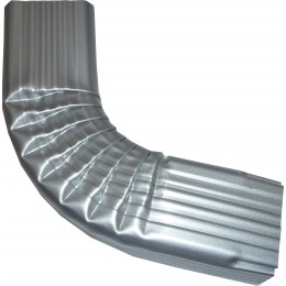 COUDE LATERAL (1) INTERIEUR ALUMINIUM  GRIS METAL RAL 9006 60X80