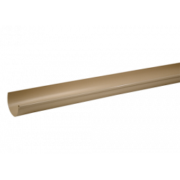 Gouttière PVC demi-ronde 25/80 sable