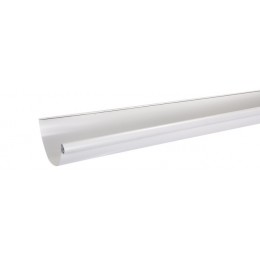 GOUTTIERE ALUMINIUM DEMI-RONDE 25/80 BLANC