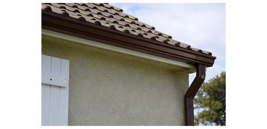 GOUTTIERE ALUMINIUM MARRON