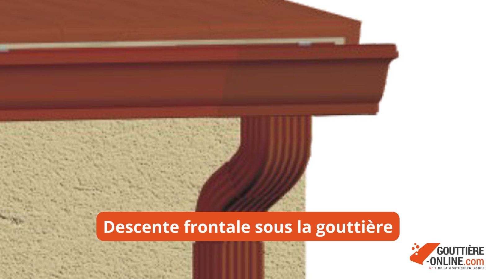 naissance frontale aluminium gouttière G300 sortie descente eau pluviale