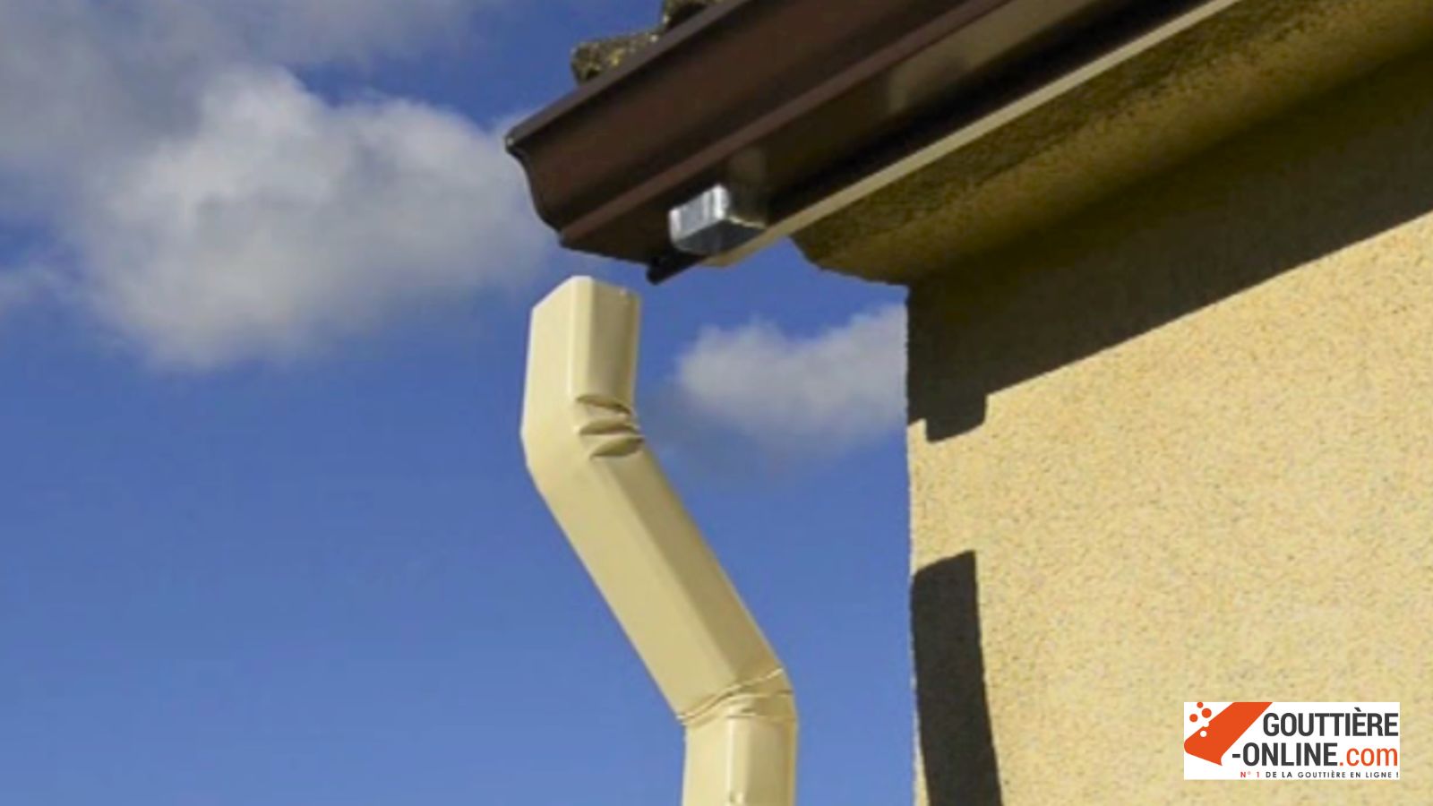 naissance frontale aluminium installée gouttière G300