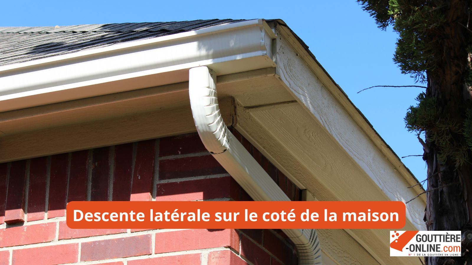 naissance latérale gouttière aluminium
